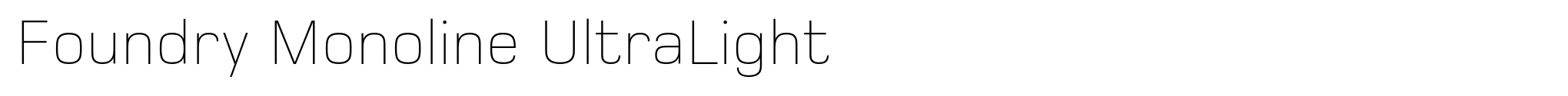 Foundry Monoline UltraLight image